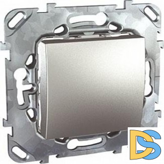 Выключатель 1-клавишный, Алюминий, серия UNICA TOP/CLASS, Schneider Electric