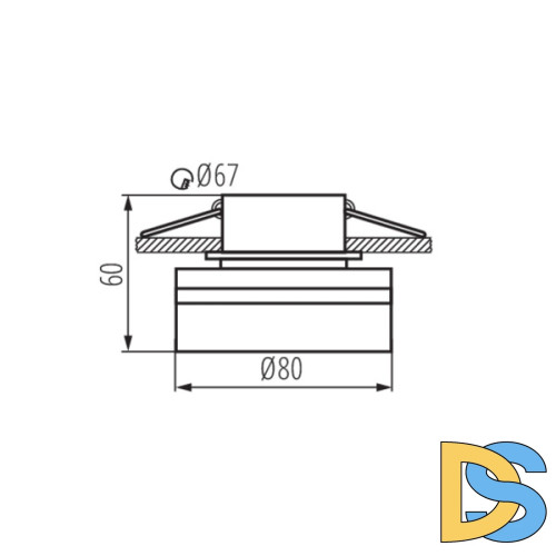 Встраиваемый светильник Kanlux Govik-St DSO-B 29237