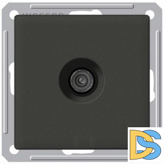 Розетка телевизионная оконечная ТV, Черный бархат, серия Wessen 59, Schneider Electric