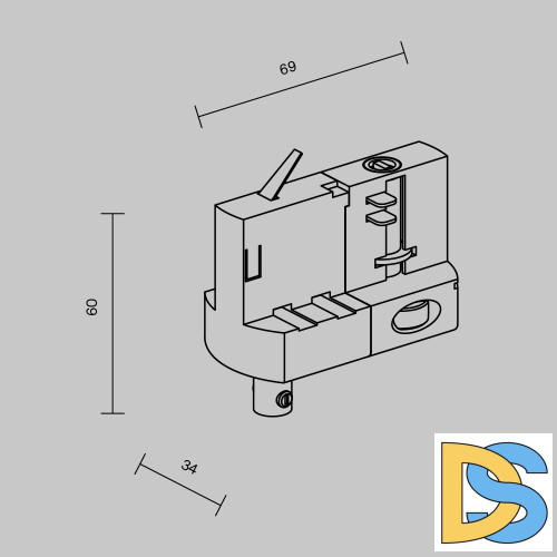 Коннектор Maytoni Trinity TRA005-3-A-W
