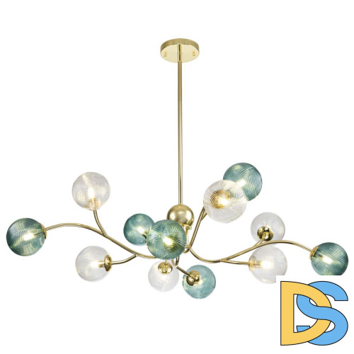Люстра на штанге Indigo Selva 11032/12R Gold V000298