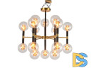 Люстра на штанге Elvan LU-7630/18-G9-GlBkCl