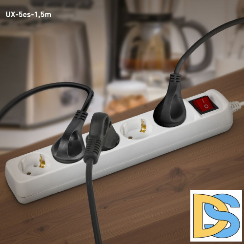 Удлинитель электрический Эра UX-5es-1,5m Б0035756