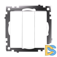 Выключатель трехклавишный Stekker GLS10-7108-01 Катрин 49171