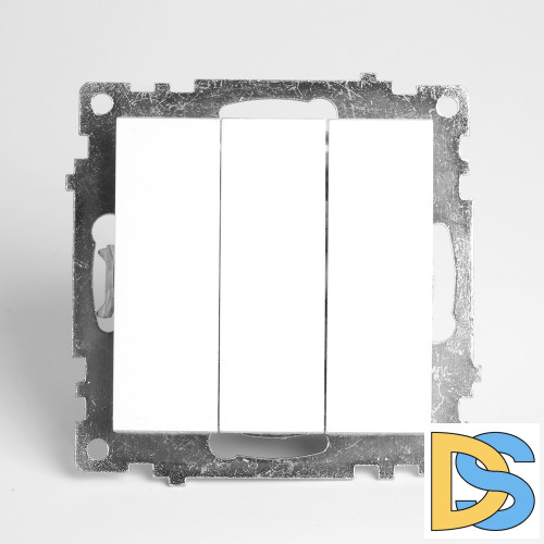 Выключатель трехклавишный Stekker GLS10-7108-01 Катрин 49171