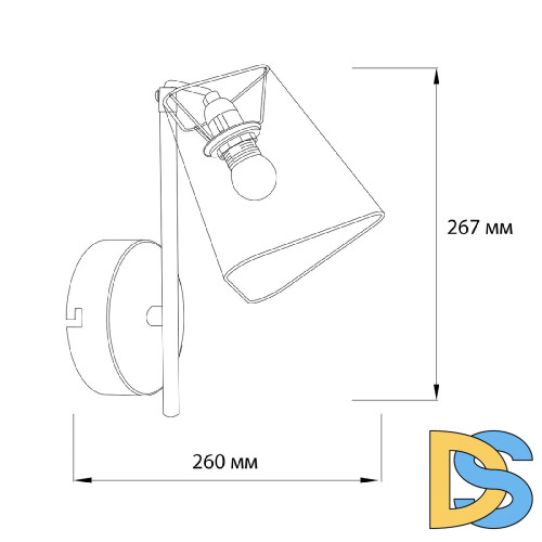 Бра Escada Hall 10185/1A Grey