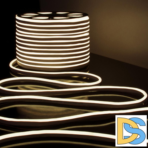 Светодиодный гибкий неон Elektrostandard 220V 9,6W 120Led 2835 IP67 односторонний дневной белый, 50 м 4690389167454 a052994