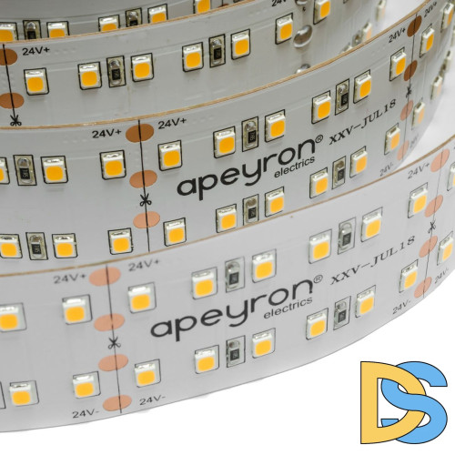 Светодиодная лента Apeyron 24В ПРО 38Вт/м smd2835 240д/м IP20 3800Лм/м 5м 4000К 00-315