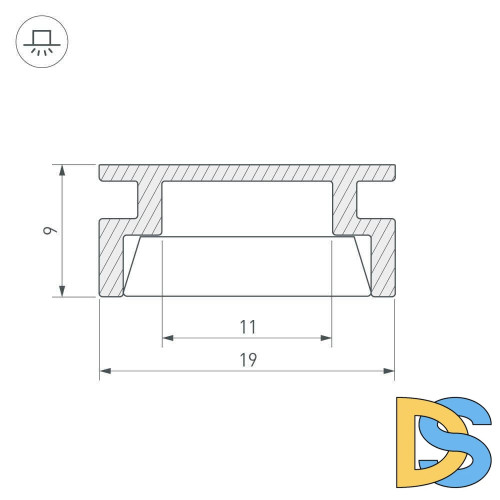 Профиль Arlight HR-2000 ANOD 019190
