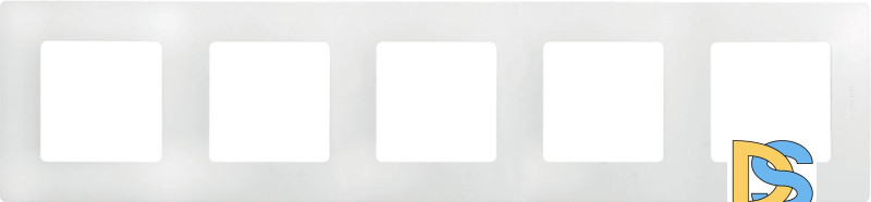Рамка 5-постовая Legrand Etika белая 672505