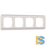 Рамка на 4 поста Werkel Stream (перламутровый) W0042113