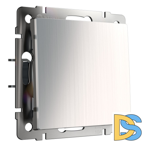 Выключатель одноклавишный Werkel (глянцевый никель) W1110002