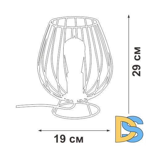 Настольная лампа Vitaluce V4296-0/1L