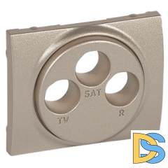 Лицевая панель для TV-FM-SAT розетки Legrand Galea Life - титан