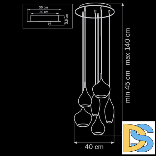 Подвесная люстра Lightstar Pentola 803061