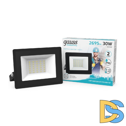 Прожектор светодиодный Gauss Elementary 30W 4000К 613100230