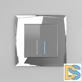 Рамка на 1 пост (зеркальный) W0011220