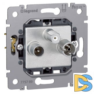 Механизм розетки телевизионной TV-SAT звезда 1.5дБ Legrand Galea Life