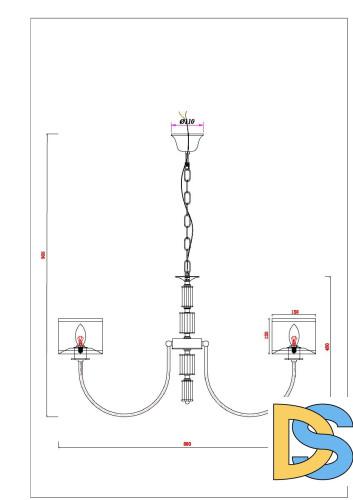 Подвесная люстра Arte Lamp Attore A4092LM-8CC