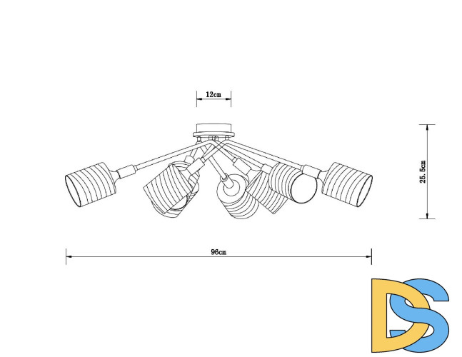Потолочная люстра Arte Lamp Maria A4536PL-8AB