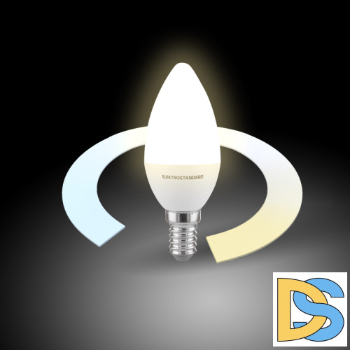 Умная светодиодная лампа Elektrostandard свеча матовая E14 5W 3300/4200/6500K 4690389174216