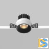 Встраиваемый светильник Maytoni Technical Downlight Round DL058-7W3K-TRS-B