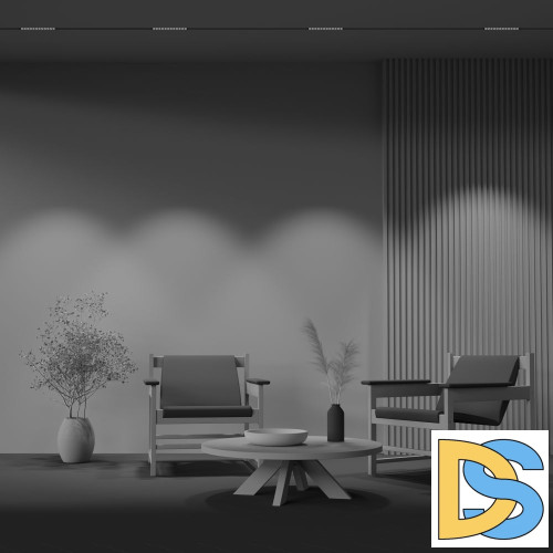 Трековый светодиодный светильник Maytoni Technical Points TR031-4-12W3K-S-DS-B