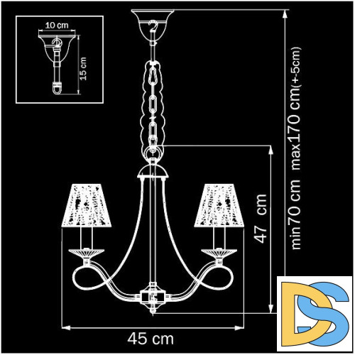 Подвесная люстра Osgona Riccio 705032