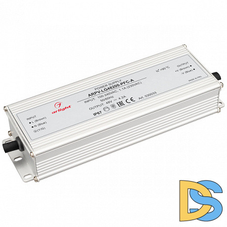 Блок питания Arlight ARPV-LG48200-PFC-A 48V 200W IP67 4,2A 030033