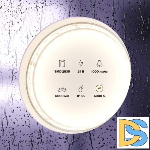 Светодиодная лента Maytoni Technical 24В 2835 9,6Вт/м 4000K IP65 10146