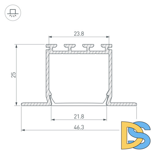 Профиль Arlight PLS-Lock-H25-FM-2000 White 033134
