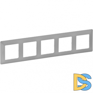 Рамка Legrand Valena Life 5 постов Алюминий 754135