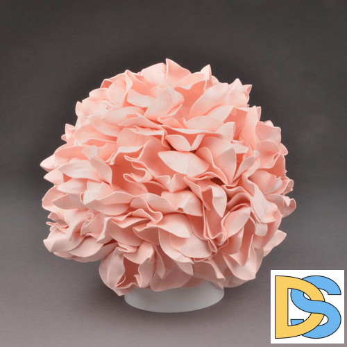 Настольная лампа (UL-00007226) Uniel ULW-R07 T/3000K/150C/A Гортензия Белый/Пудровый