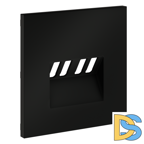 Накладка для розетки акустической 4-местной , S70 (черный матовый)