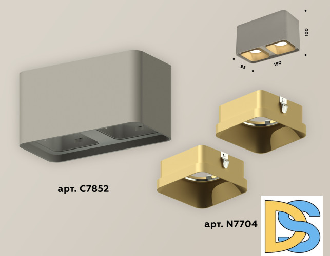 Накладной светильник Ambrella Light Techno XS7852004 (C7852, N7704)