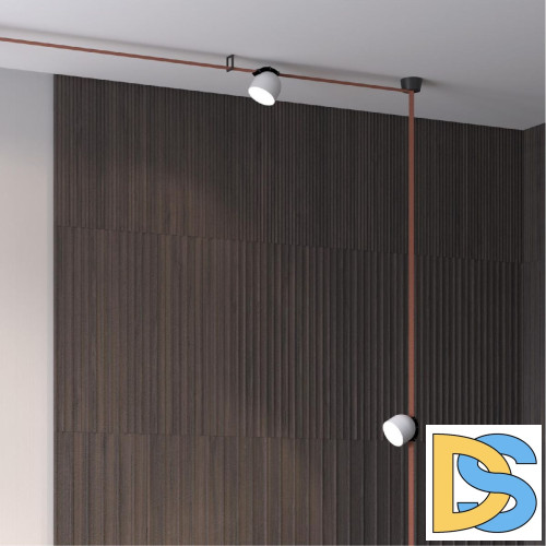 Трековый однофазный светильник Denkirs Belty Spot DK5543-WH+BK