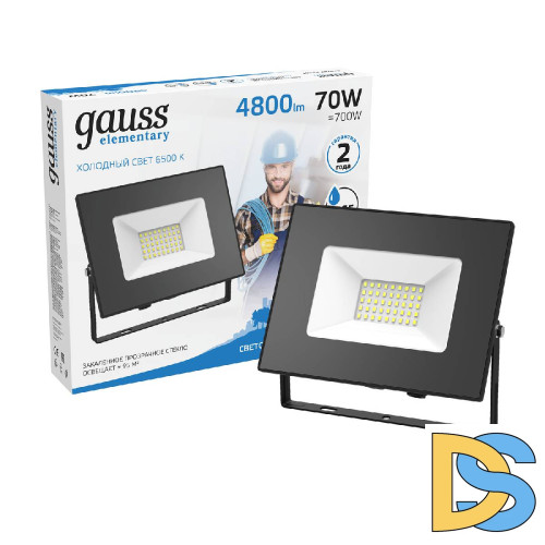 Прожектор светодиодный Gauss 70W 613100370