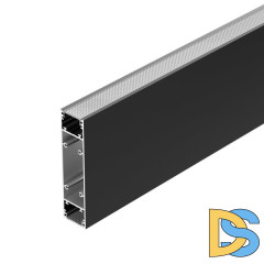 Алюминиевый профиль Arlight SL-Line-25100-Dual-2500 Black 033735
