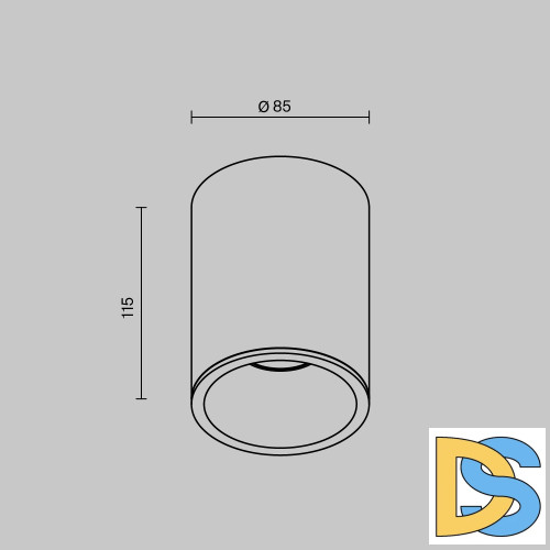 Потолочный светильник Maytoni Antares C029CL-01B