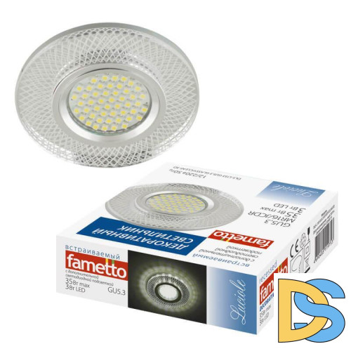 Встраиваемый светильник Fametto Luciole DLS-L153 GU5.3 GLASSY/CLEAR 3D