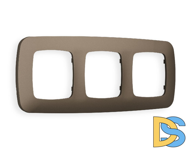 Рамка трехместная Ambrella Volt Ecta OF140633