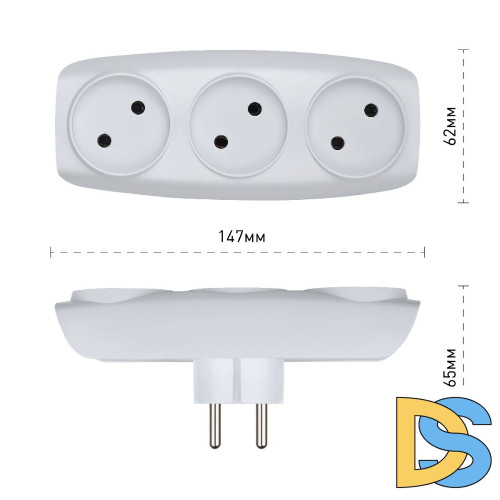 Разветвитель электрический Эра SP-3-W C0045527