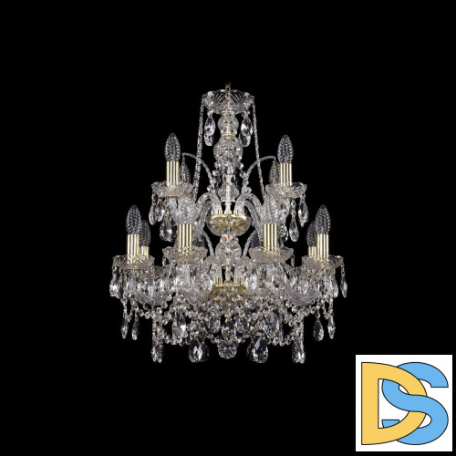 Подвесная люстра Bohemia Ivele Crystal 1411/8+4/160/2d G