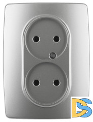 Розетка 2x2P Эра 12-2107-03 Б0031240