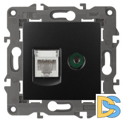 Розетка RJ45+TV Эра 14-3110-05 Б0034318