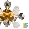 Подвесной светильник Delight Collection KR1197P-12 brass, smoky/clear