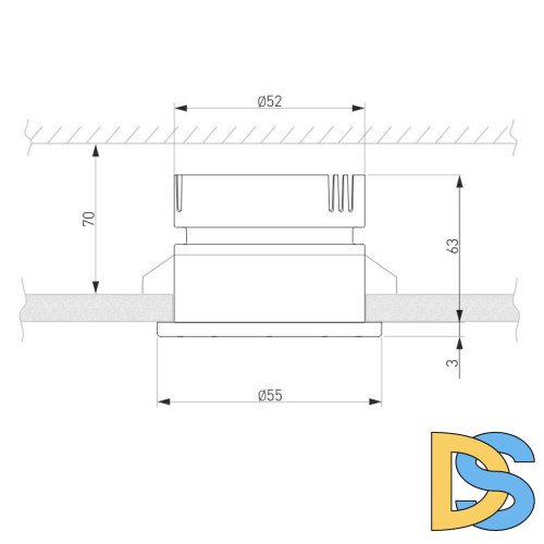 Встраиваемый светильник Elektrostandard Teka 4690389177231