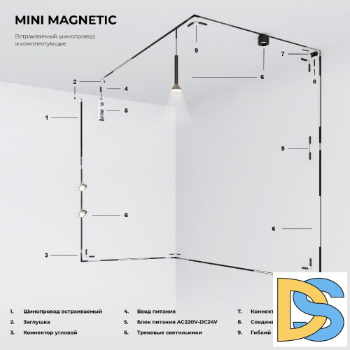 Коннектор гибкий Elektrostandard Mini Magnetic 4690389202414 85173/00 a065633