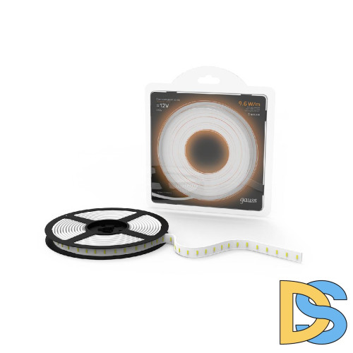 Светодиодная влагозащищенная лента Gauss 9,6W/m 120LED/m 2835SMD теплый белый 5M 311000110