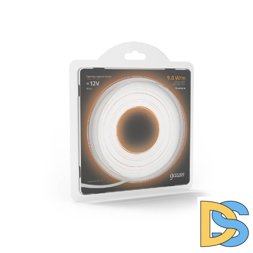 Светодиодная влагозащищенная лента Gauss 9,6W/m 120LED/m 2835SMD теплый белый 5M 311000110